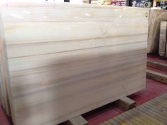 White cream marble onyx slab